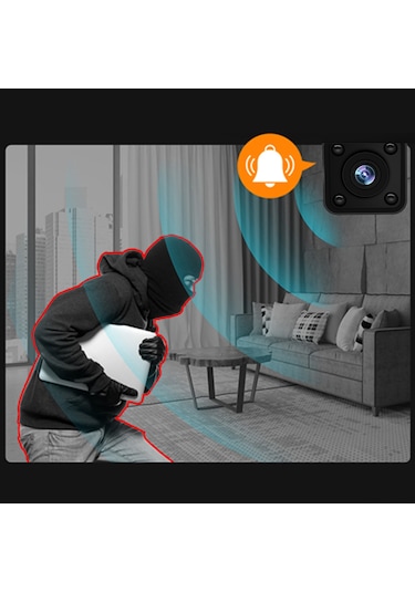 Youtek Hdq9 Mini Wifi Kamera: 1080p Full Hd, Entegre Ir Gece Görüşü, 360 Döner Braket İle Taşınabilir Spor Ve Dış Mekan Kameralı