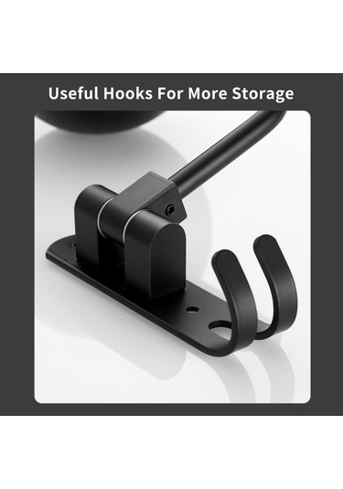 Ulzyvf Döner Çift Toplu Motosiklet Kask Askısı - Duvar Montajlı, 180 Dönüş