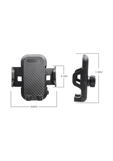 Soulader Araç İçin Güvenli Ve Pratik Cam Yapışkanlı Telefon Tutucu, Universal Uyumlu Siyah