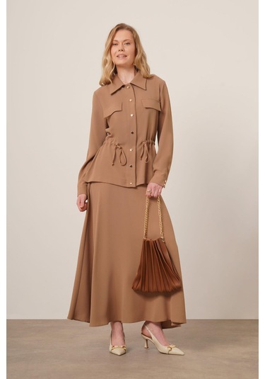 Ftz Women Kadın Melise Crep Takım Vizon 31172 Vizon