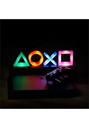 Leezsing Playstation Ikon Işığı: Renkli Aydınlatma Ve Müzik Tepkili Dekoratif Oda Aydınlatması Diğer
