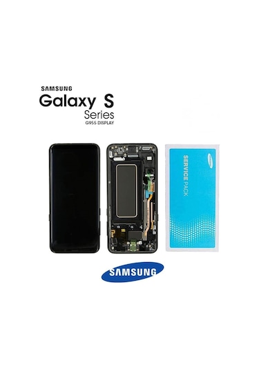 Samsung Uyumlu Galaxy S8 Plus G955 Lcd Ekran Dokunmatik Siyah Servis Gh9