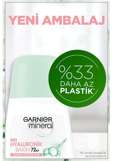 Garnier Mineral Hyaluronik Bakım 72 Saat Kadın Roll-On Deodorant 50 ML