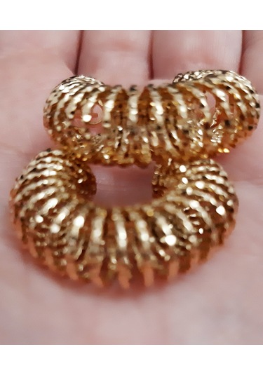 Giftworld Antik Kraliyet Model Küpe / 316l Paslanmaz Çelik Gold R