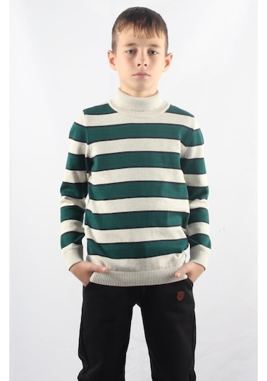 Alexandergardı Balıkçı Yaka Çocuk Triko Kazak C23-7105 001