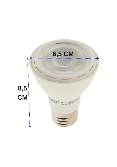 Şavk 7w 3000k Sarı Işık Par20 E27 Duylu Led Spot Ampul 10 Adet