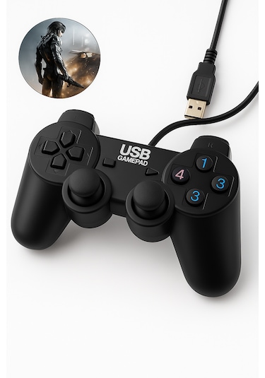 Yüksek Kaliteli Joystick Kablolu Oyun Kolu Pc Uyumlu