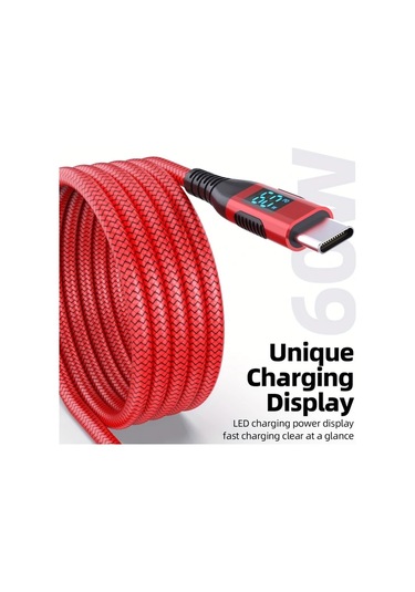 Boatshop1 5 Adet Usb C Kablosu 60w Hızlı Şarj Karışık 5 Adet Mavi Mavi Yeşil Yeşil Kırmızı 1 Metre İphone Uyumlu 15 Android Tablet Örgülü