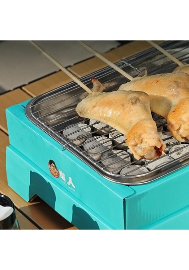 Wondernest Yıkama Ve Tek Sobası Paslanmaz Ocağı Mekan Kullanımlık Kraft Kamp Kağıt Izgara Seti Dış Çelik Barbekü 56067446 + Aksesuarlar Pembe