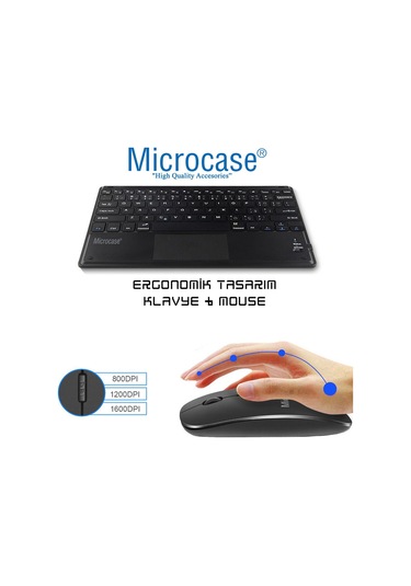 Casper Uyumlu Via S48 Touchpad BT Klavye+Mouse+Stand AL2766