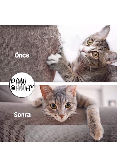 Pawaway Kedi Eğitim Bandı Tek Yüz Yapışkanlı Tırmalama Caydırıcı Koltuk Mobilya Koruyucu Şeffaf 25 x 45 CM 4 Adet