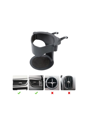 Gajeena Oto Havalandırma Delikli Çok Amaçlı Bardak Tutucu - Tek Elle Hızlı Erişim, Sabit Konum, Dayanıklı Abs Malzeme
