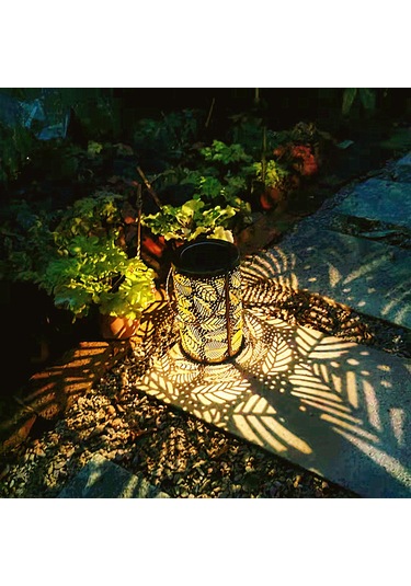 Ximistore9 Güneş Enerjili Bahçe Dekorasyonu Yaprak Desenli Suya Dayanıklı Dış Mekan Aydınlatma Lambası