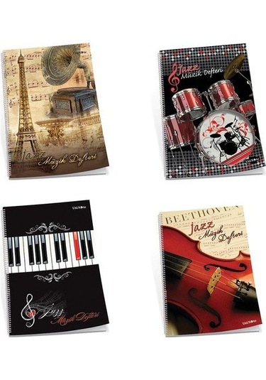 Çınar Jazz 30 Yaprak A4 Spiralli Müzik Defteri - 2 Adet