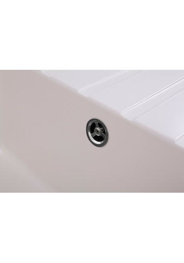 Simpex Tek Göz Damlalıklı Granit Eviye Krem 86x50cm