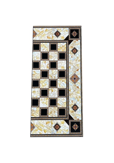 Marble Mermer Desenli Kaplama Tavla Orta Boy 44 X 44 Cm