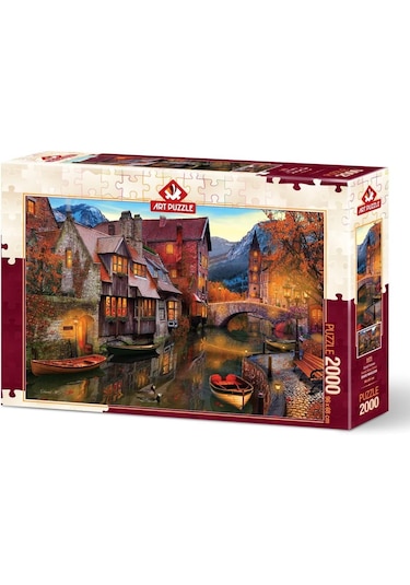 Art Puzzle 2000 Parça Canal Homes David Maclean Puzzle