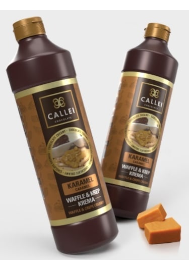 Callei Karamel Waffle Çikolatası Şişe 1 KG