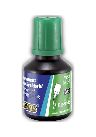 Markör Permanent Kalem Mürekkebi 30 ml 1 Adet Brons Koli Çuval Ka