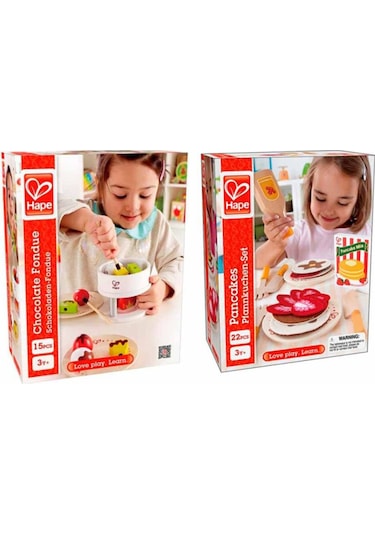 Calimera Toys Ahşap Çikolata Föndü & Pankek 2li Set