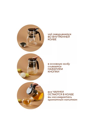 Multıstore Cam Gongfu Demlik 750 Ml Tipod 185373968 Beyaz