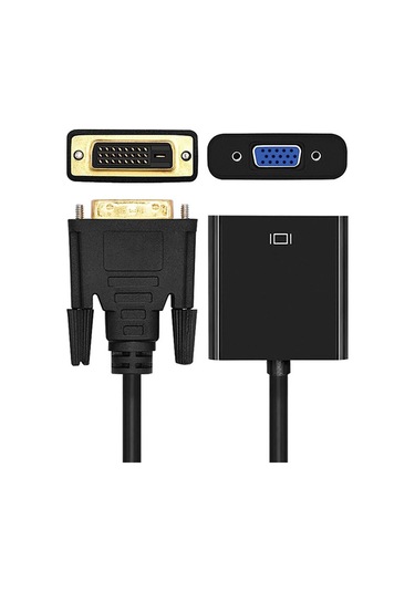 Dvi - D (24+1) To Vga Aktif Dönüştürücü Kablo (Dvı-D Erkek - Vga