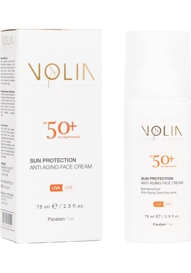 Volia SPF 50+ Anti-Aging Yaşlanma Karşıtı Güneş Koruyucu Yüz Kremi 75 ML