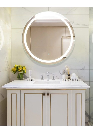 Brat Çap 70 Cm. Buğu Çözücülü Dokunmatik Led Ayna