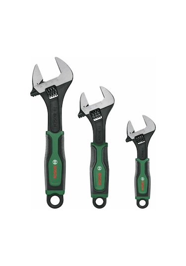 Bosch 3 Parça İngiliz Anahtar Seti 6"-8"-10"
