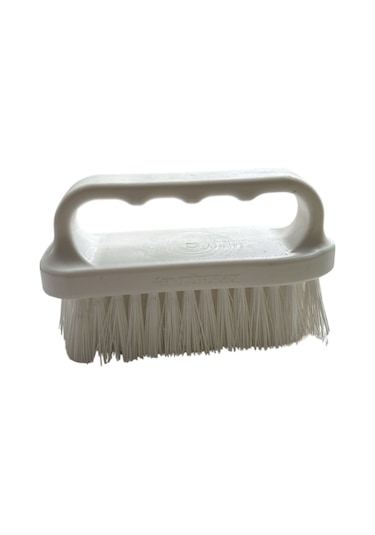 Türkay 13.5x7x4 Cm Polietilen Kesme Tahtası Kesim Levhası Temizleme Fırçası Beyaz 1862