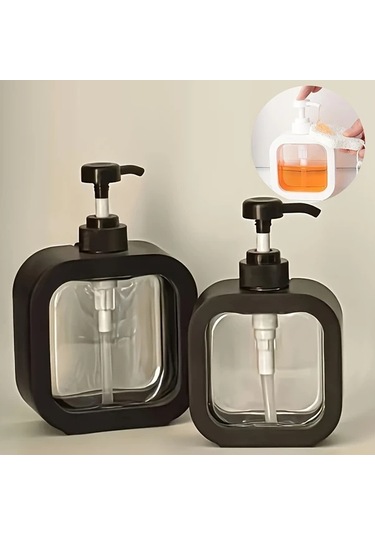 Hightower 300ml Beyaz Plastik El Pompalı Şişe - Şampuan Losyon Dispanseri Banyo Düzenleyici beyaz