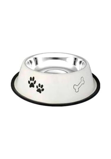 Ankur Desenli 24 Oz  17 CM Çelik Köpek Mama Kabı