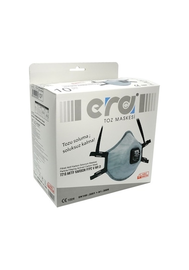 Era Toz Maskesi 7210 Aktif Karbon Ventilli Ffp2 V Nrd 10 Lu Paket