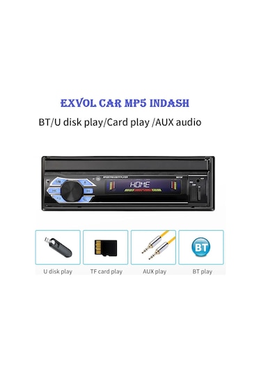 İndash 7 İnc Double Teyp Dokumatik Bluetooth Usb-sd-aux 1080p Hd + Kamera Hediyeli 7"
