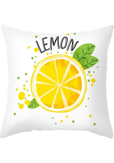 Yeni Sade Tarzda Baskılı Yastık Kılıfı No.58 Ekru