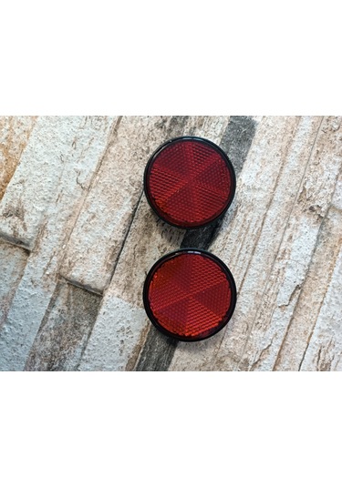 Motosiklet Reflektör Çift Kırmızı