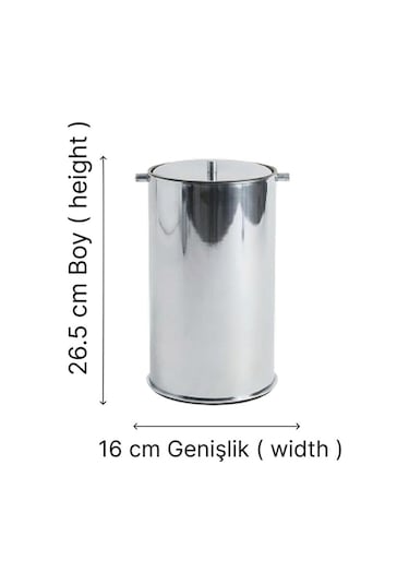 Kobos Nova Çöp Kovası 5l Parlak Krom Kbw-908cr