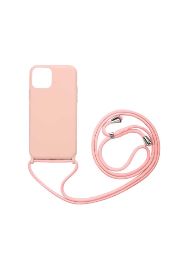 Apple Uyumlu iPhone 12 Pro Max Tchs Ropi Kılıf-pembe Açık Pembe Açık