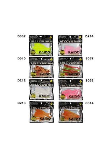 Kaido Jellyworm Jw95 Silikon Yem 10lu Pk Renk: S058