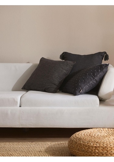 Noir Blend 3'lü Kırlent Kılıf Seti Siyah