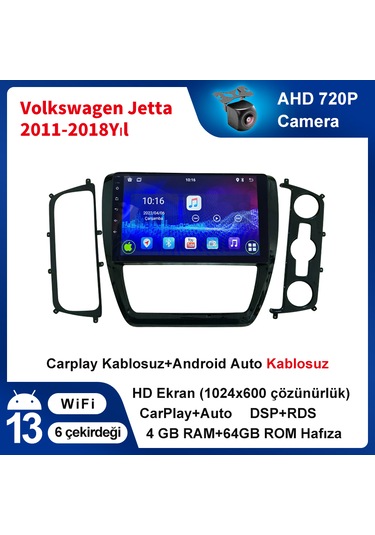 Volkswagen Jetta 2011-2018 Yıl Multimedya 4-64 Gb Navigasyon