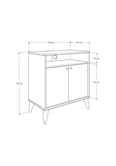 Adoremobilya London Çok Amaçlı Dolap - Yeşil