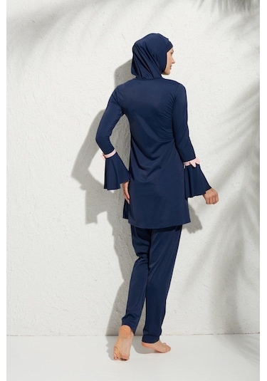 Pierre Cardin 191934 Uzunkollu Kolu Volanlı Tesettür Mayo