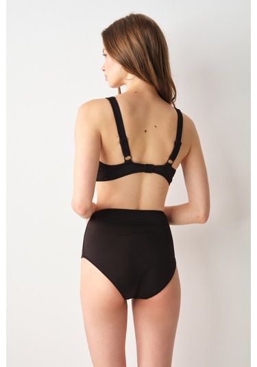 No Gossip Sasha Balenli Toparlayıcı Bikini Tek Üst Siyah 239107
