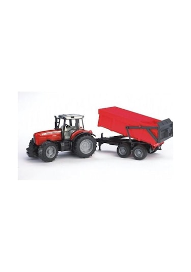 Bruder Massey Ferguson 7480 Traktör & Römork 02045.