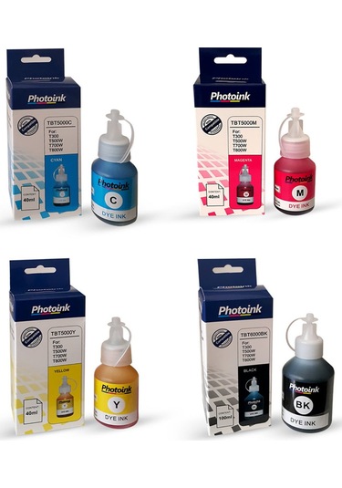 Brother Bt60 Uyumlu 4 Renk Takım Photoink Plus Mürekkep Brother T