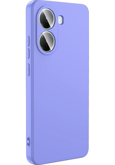 Xiaomi Poco X7 Pro Kılıf Mara Lansman İç Yüzeyi Kadife Kılıf Lila