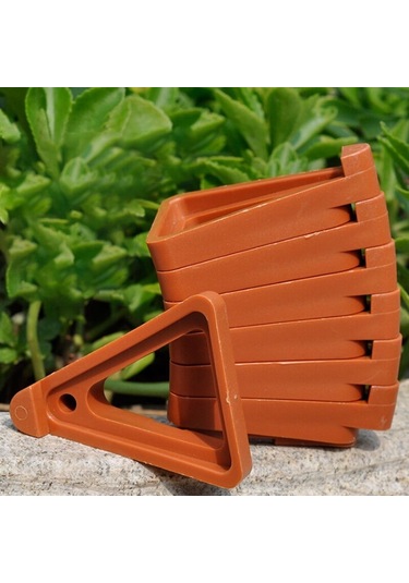 12 Adet Saksı Bitki Standı Saksı Rafı Tutucu Tencere Ayak Parmakları Kapalı Açık Bahçe Bitkileri Konteyner