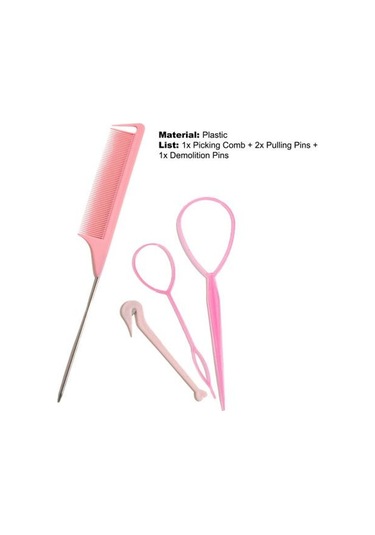 1 Takım Saç Örgü Aracı Katı Klipler Tarak Saç Disk Çizilmez Çekme Pimleri Kadın İçin Set