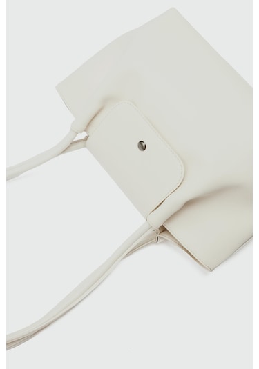 Lior Kapaklı Omuz Çanta Krem Krem